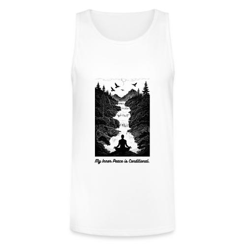 Conditional Inner Peace T-Shirt | Minimalist Zen - Unisex Tri-Blend Organic Tank