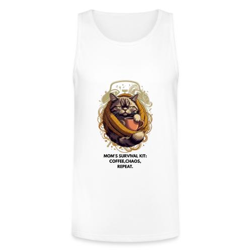 Powered by Sarcasm Cat Tee - Unisex Tri-Blend Organic Tank