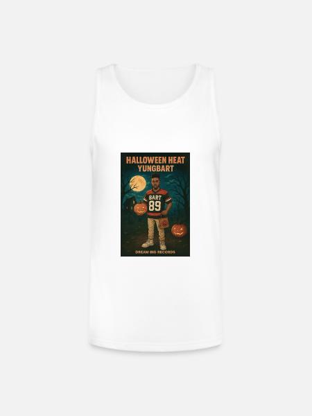 Halloween Heat Yungbart - Unisex Tri-Blend Organic Tank - white