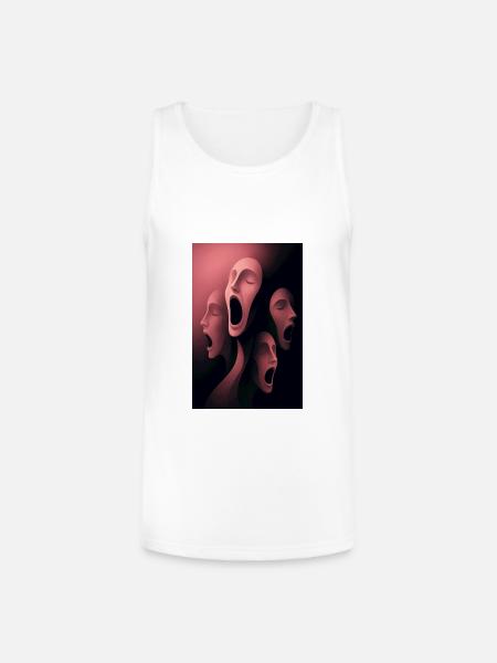 Four Faces - Unisex Tri-Blend Organic Tank - white
