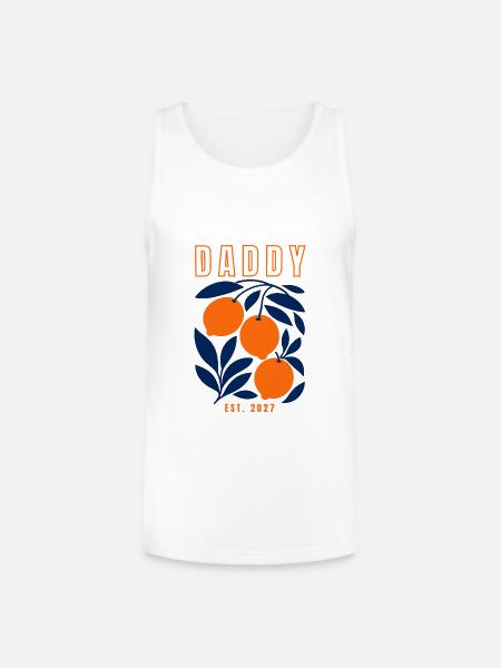 Daddy 2027 - Unisex Tri-Blend Organic Tank - white