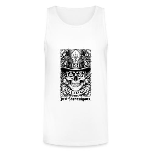 Salty Shamrock Skull T-Shirt - Unisex Tri-Blend Organic Tank