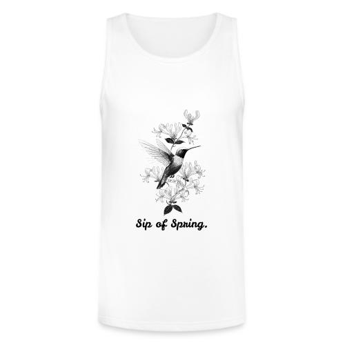 Hummingbird T-Shirt, Honeysuckle Vine - Unisex Tri-Blend Organic Tank