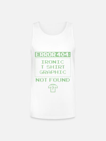 Error 404 - Unisex Tri-Blend Organic Tank - white