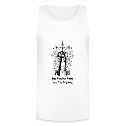 Valentine love keys - Unisex Tri-Blend Organic Tank