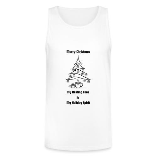 My Resting Face Is My Christmas Spirit T-Shirt - Unisex Tri-Blend Organic Tank