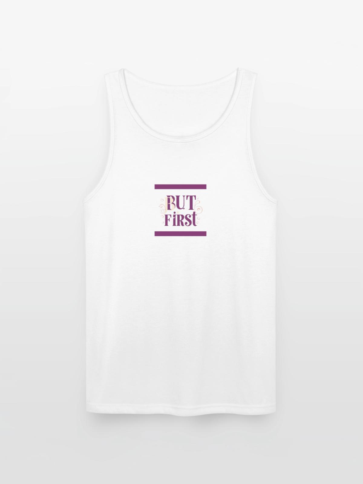 Whimsical - Unisex Tri-Blend Organic Tank - white - Front