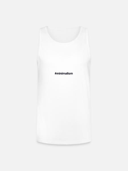 MINIMALISM - Unisex Tri-Blend Organic Tank - white