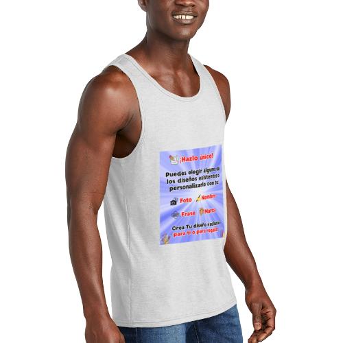 Personalized Souvenirs with Photo, Phrase, Design - Unisex Tri-Blend Organic Tank