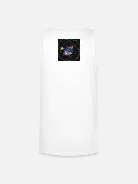 Women Power: Bold Balance Emblem - Unisex Tri-Blend Organic Tank - white