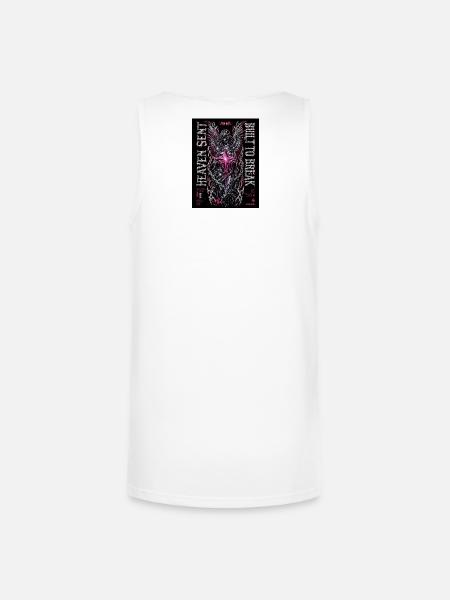 Heaven Bleed Neon Angel Wings - Unisex Tri-Blend Organic Tank - white