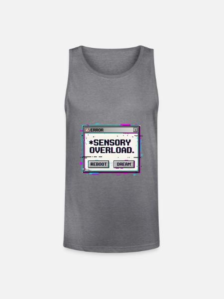 Sensory Overload - Unisex Tri-Blend Organic Tank - heather gray