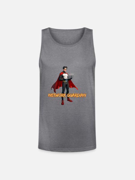 Network Guardian - Unisex Tri-Blend Organic Tank - heather gray