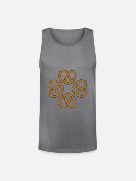 T-shirt pretzel - Unisex Tri-Blend Organic Tank - heather gray