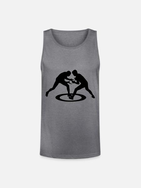 Wrestling, freestyle wrestling - Unisex Tri-Blend Organic Tank - heather gray