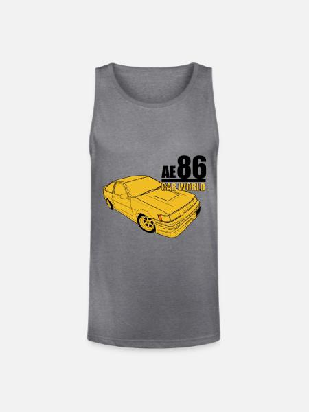 Toyota AE86 - Unisex Tri-Blend Organic Tank - heather gray