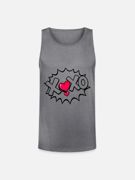 XOXO - Unisex Tri-Blend Organic Tank - heather gray