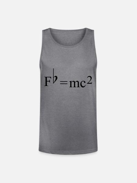 Fb=mc2 - Unisex Tri-Blend Organic Tank - heather gray