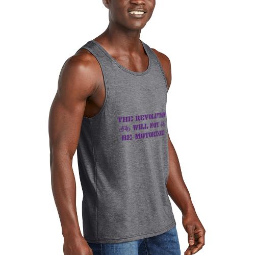 The Revolution Will Not Be Motorized - Unisex Tri-Blend Organic Tank