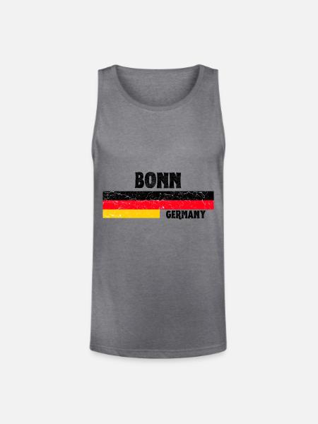 Bonn Germany - Unisex Tri-Blend Organic Tank - heather gray