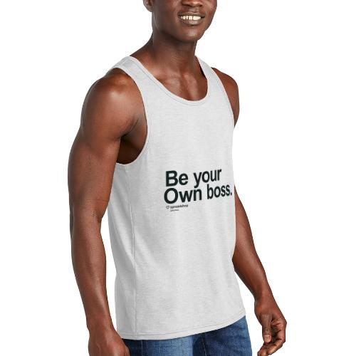 Boss in black - Unisex Tri-Blend Organic Tank
