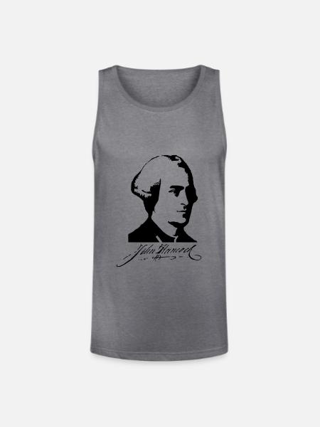 John Hancock - Unisex Tri-Blend Organic Tank - heather gray