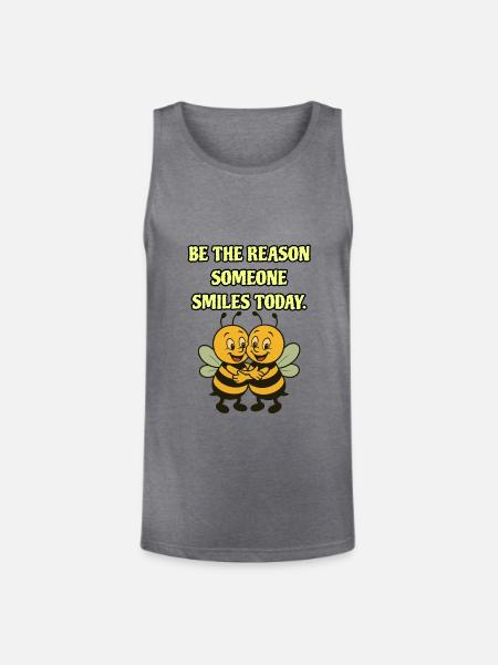 Bee The Reason - Unisex Tri-Blend Organic Tank - heather gray