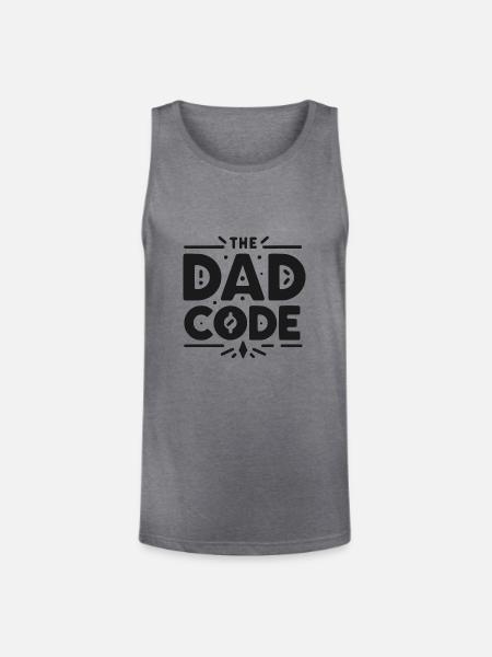 The Dad Code - Unisex Tri-Blend Organic Tank - heather gray