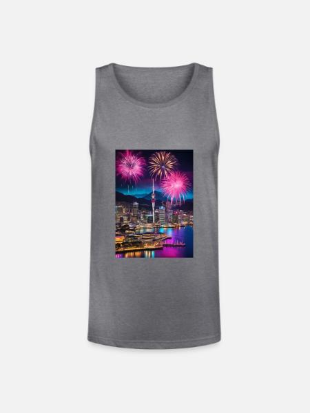 New Zealand - Unisex Tri-Blend Organic Tank - heather gray