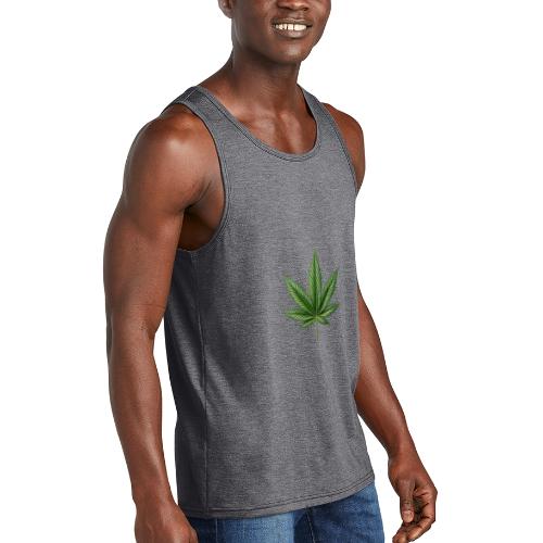 Cannabis Leaf - Unisex Tri-Blend Organic Tank