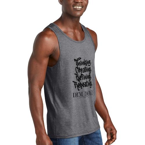 Thinking, Creating, Refining, Repeating - Unisex Tri-Blend Organic Tank