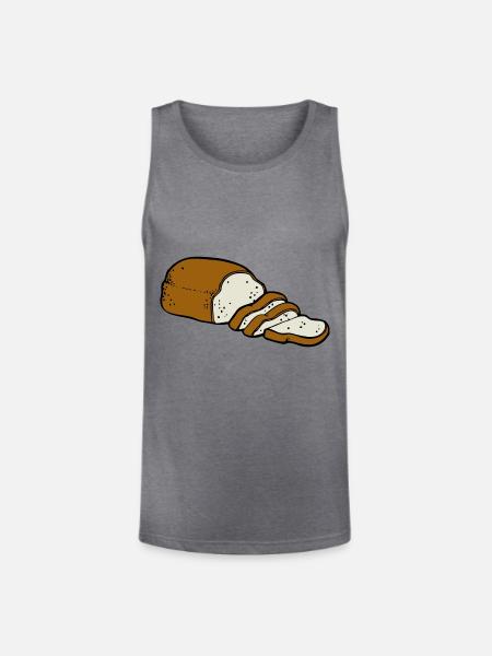 bread - Unisex Tri-Blend Organic Tank - heather gray