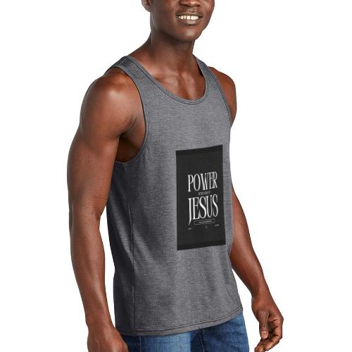 Jesus Power: Conquer Fearlessly - Unisex Tri-Blend Organic Tank