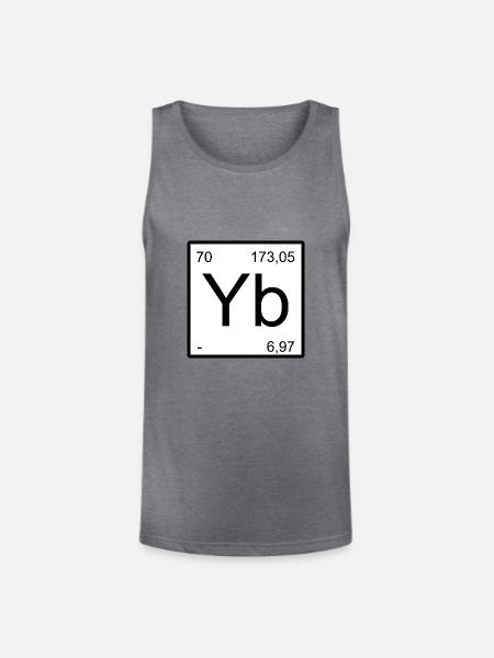 Ytterbium Element Minimal - Unisex Tri-Blend Organic Tank - heather gray