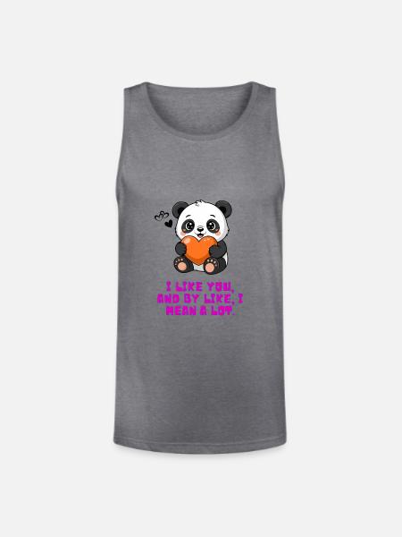 Liking Somebody - Unisex Tri-Blend Organic Tank - heather gray