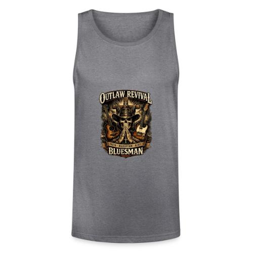 Christian Graphic T Shirt Faith in the Fire Outlaw - Unisex Tri-Blend Organic Tank