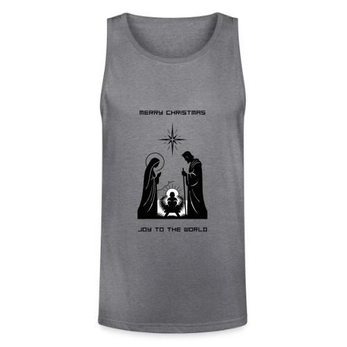 Joy to the World T-Shirt | Minimalist Nativity - Unisex Tri-Blend Organic Tank