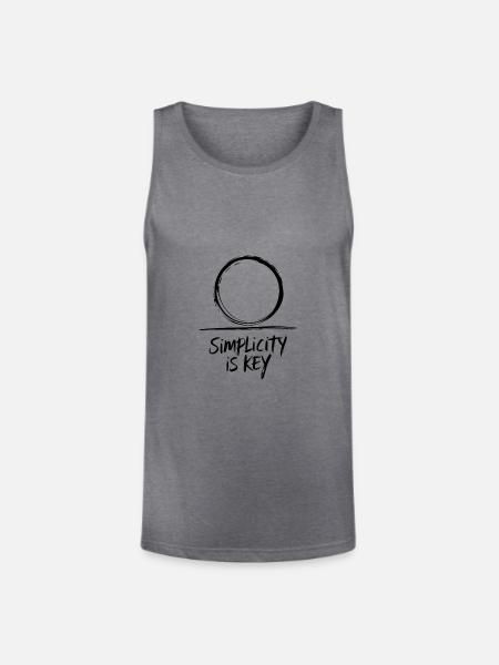 Simplicity - Unisex Tri-Blend Organic Tank - heather gray