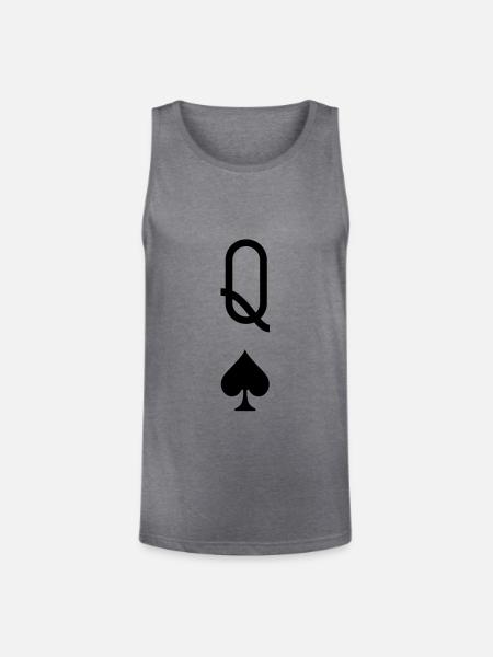 Queen of Spades - Unisex Tri-Blend Organic Tank - heather gray
