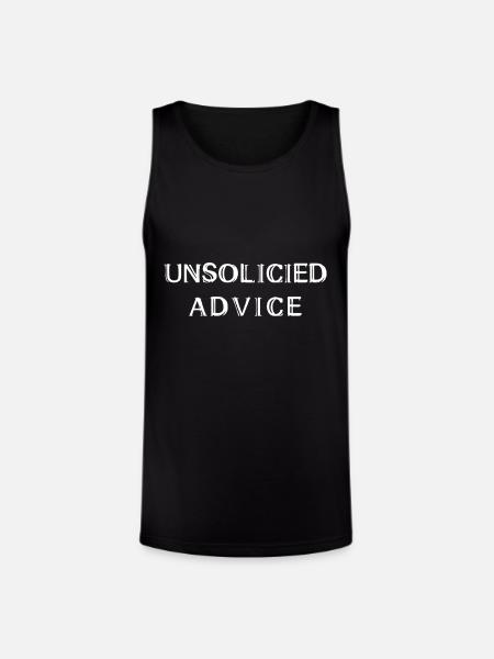 Unsolicited Advice - Unisex Tri-Blend Organic Tank - black
