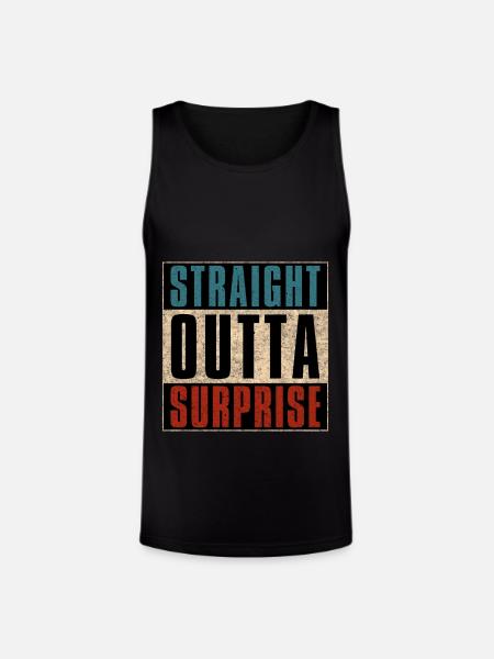 Straight Outta Surprise Arizona AZ - Unisex Tri-Blend Organic Tank - black