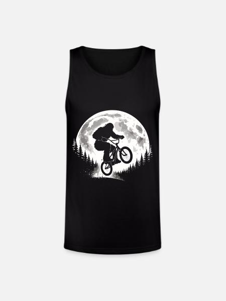 Bigfoot BMX Jump - Unisex Tri-Blend Organic Tank - black