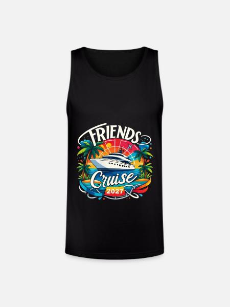 Friends Cruise 2027 - Unisex Tri-Blend Organic Tank - black