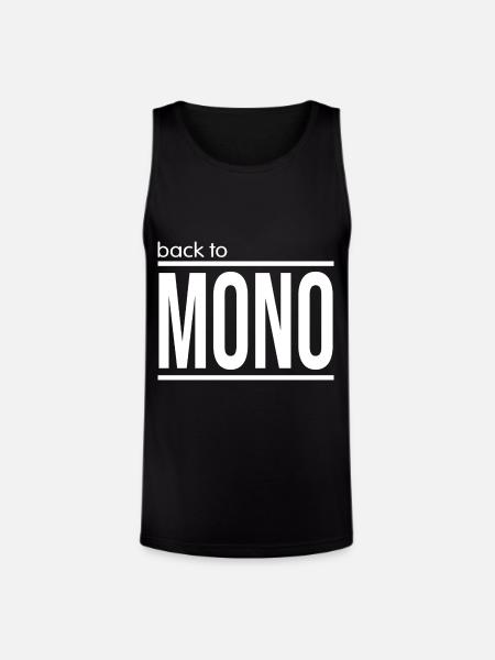 Back To Mono - Unisex Tri-Blend Organic Tank - black