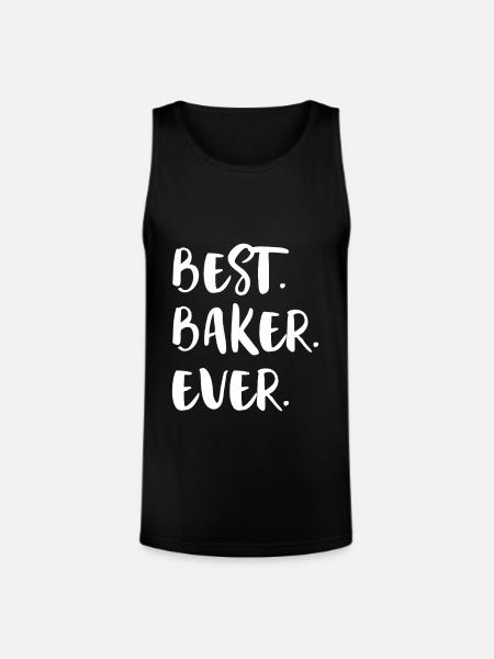 Best Baker Ever - Unisex Tri-Blend Organic Tank - black