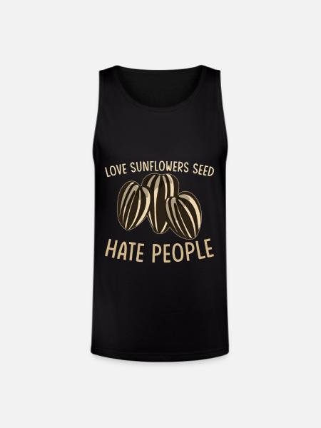 Sunflower Seeds - Unisex Tri-Blend Organic Tank - black