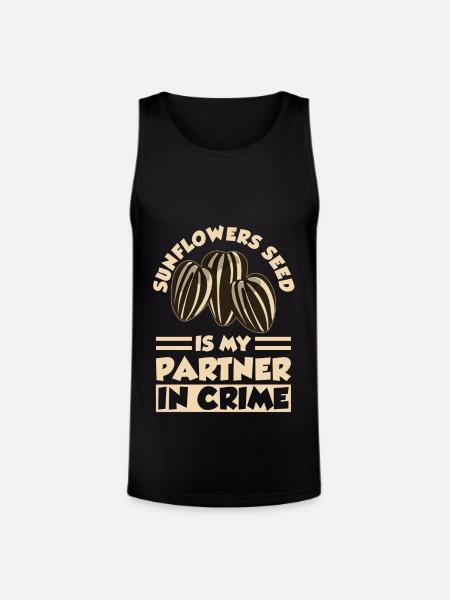 Sunflower Seeds - Unisex Tri-Blend Organic Tank - black