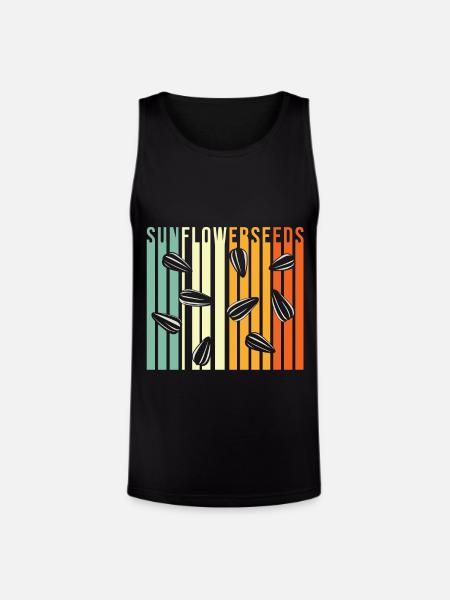 Sunflower Seeds - Unisex Tri-Blend Organic Tank - black