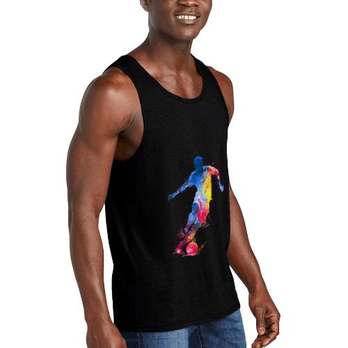 Soccer: Splash Kick - Unisex Tri-Blend Organic Tank