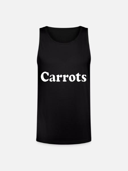 carrots - Unisex Tri-Blend Organic Tank - black